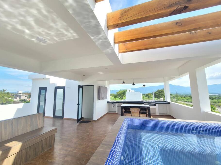 Casa Lua Tequesquitengo. Alberca, Jacuzzi Y Roof 外观 照片